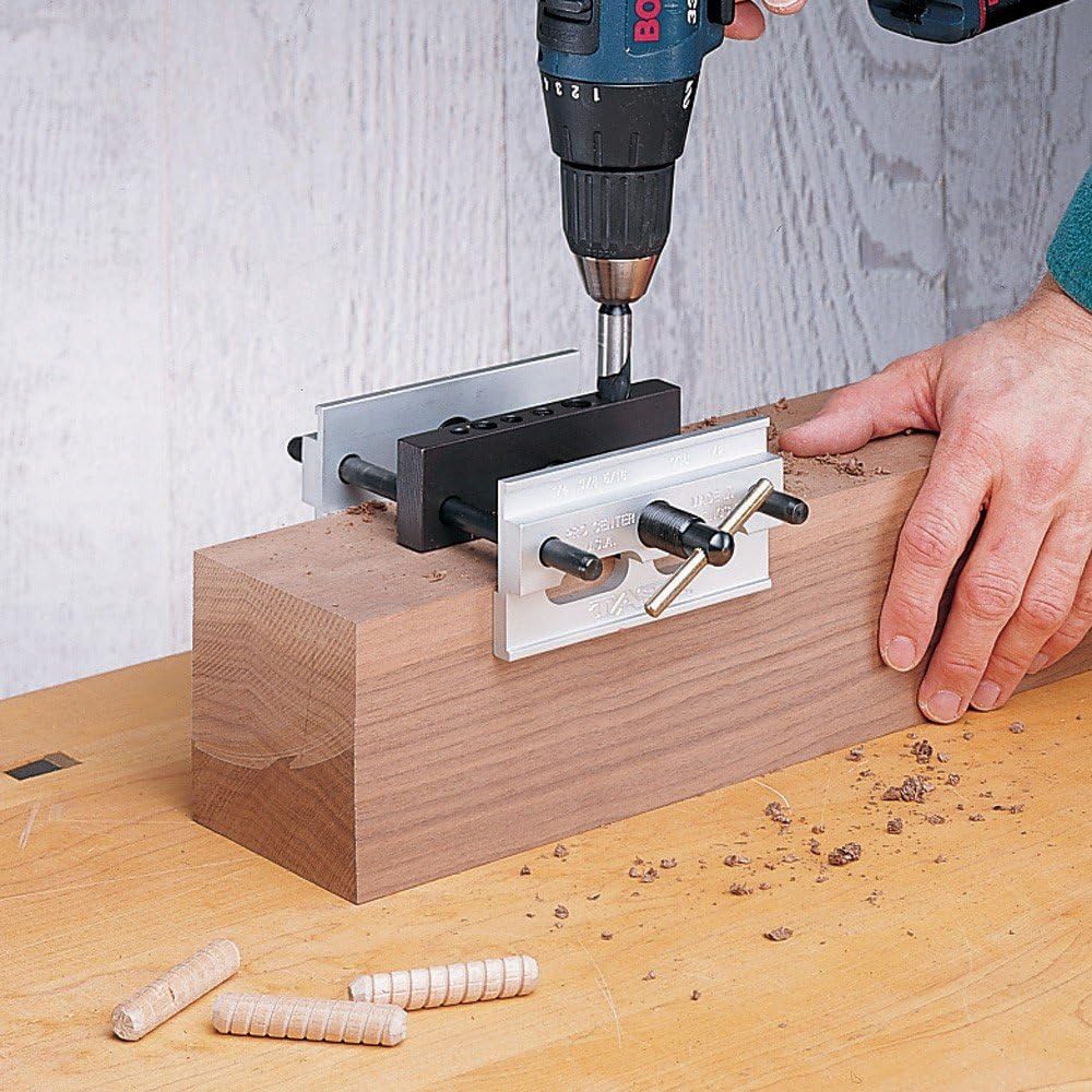 Premium woodworking doweling shop jig