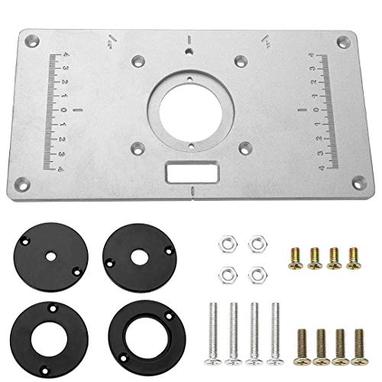 Woodpeckers Precision Woodworking Tools AI690890 Router Aluminum Mounting  Plate for Porter Cable 690/890 Router Size 9-1/4-inch x 11-3/4-inch Plate