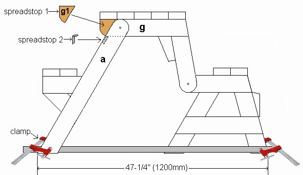 One-Piece Folding Picnic Table out of 2×4 Lumber : step 14a