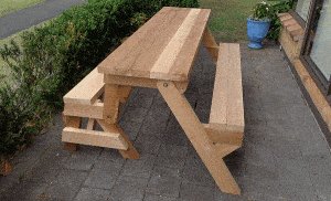 One-Piece Folding Picnic Table out of 2×4 Lumber : step 16a2