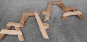 One-Piece Folding Picnic Table out of 2×4 Lumber : step 7b