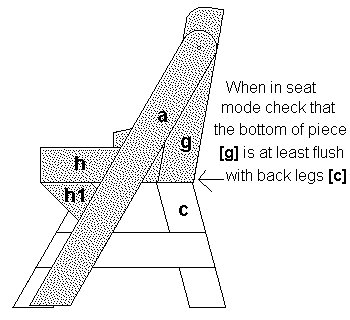 One-Piece Folding Picnic Table out of 2×4 Lumber : step 8a