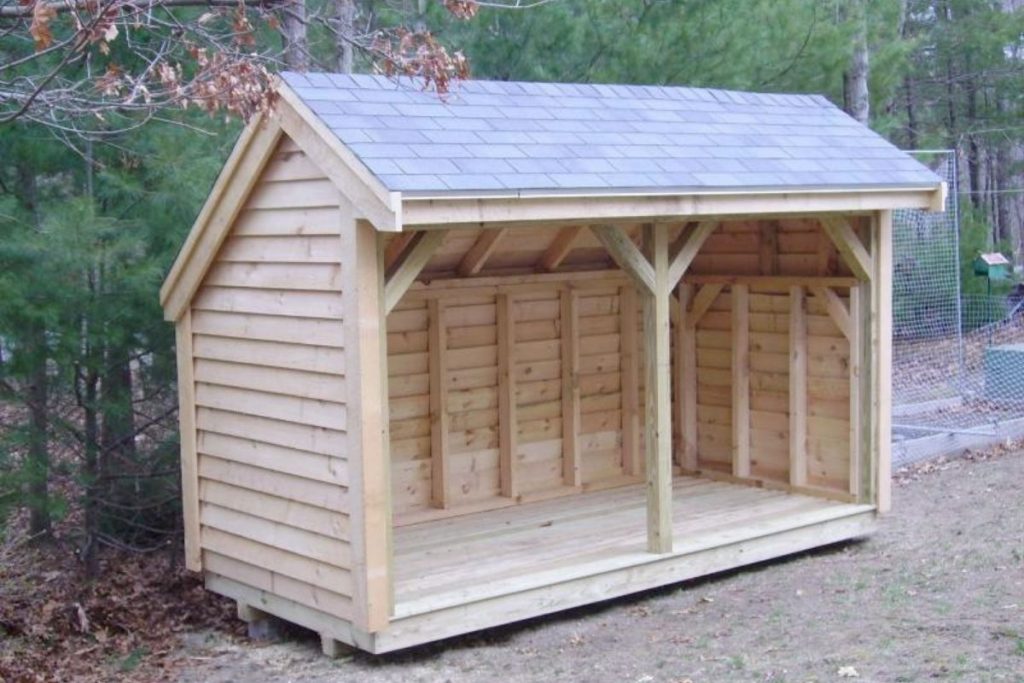 Outdoor firewood storage plans best sale