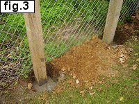 6ft High Fence Gate : Post Holes
