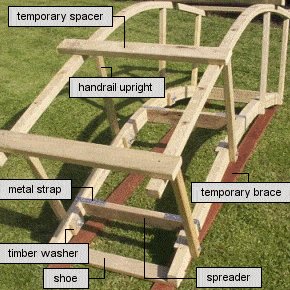 Arched Garden Bridge : Bridge Frame
