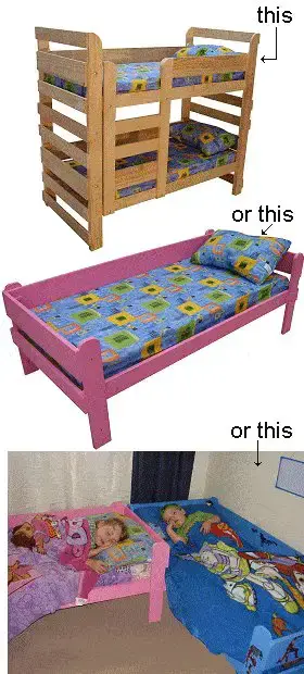 How To Make Kid S Bunk Beds Buildeazy, Bunk Beds For Little Kids