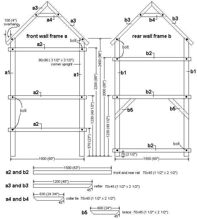 Kid's Play Fort : Playfort Front Rear Frame