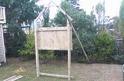 Kid's Play Fort Plan : Standing the Front and Rear Wall