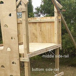 Kid's Play Fort Plan : Fixing the Lower Side Rails