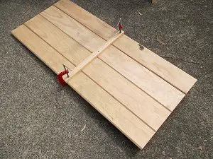 Compact Folding Picnic Table : Tabletop Prepared for Fitting