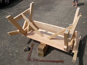 Compact Folding Picnic Table : Bracing Applied