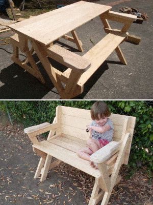 Compact folding picnic table | BuildEazy