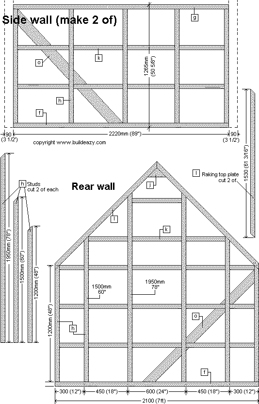 Board and batten shed free plans with drawings and instructions