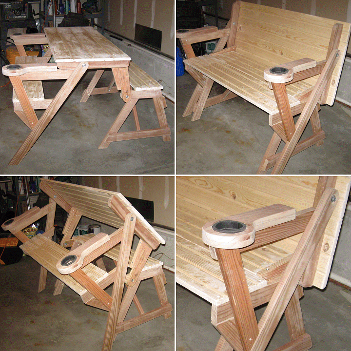 How to make a compact folding picnic table BuildEazy