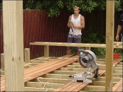 Laying the Deck and Bench Seat