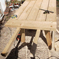 expandable picnic table small 17