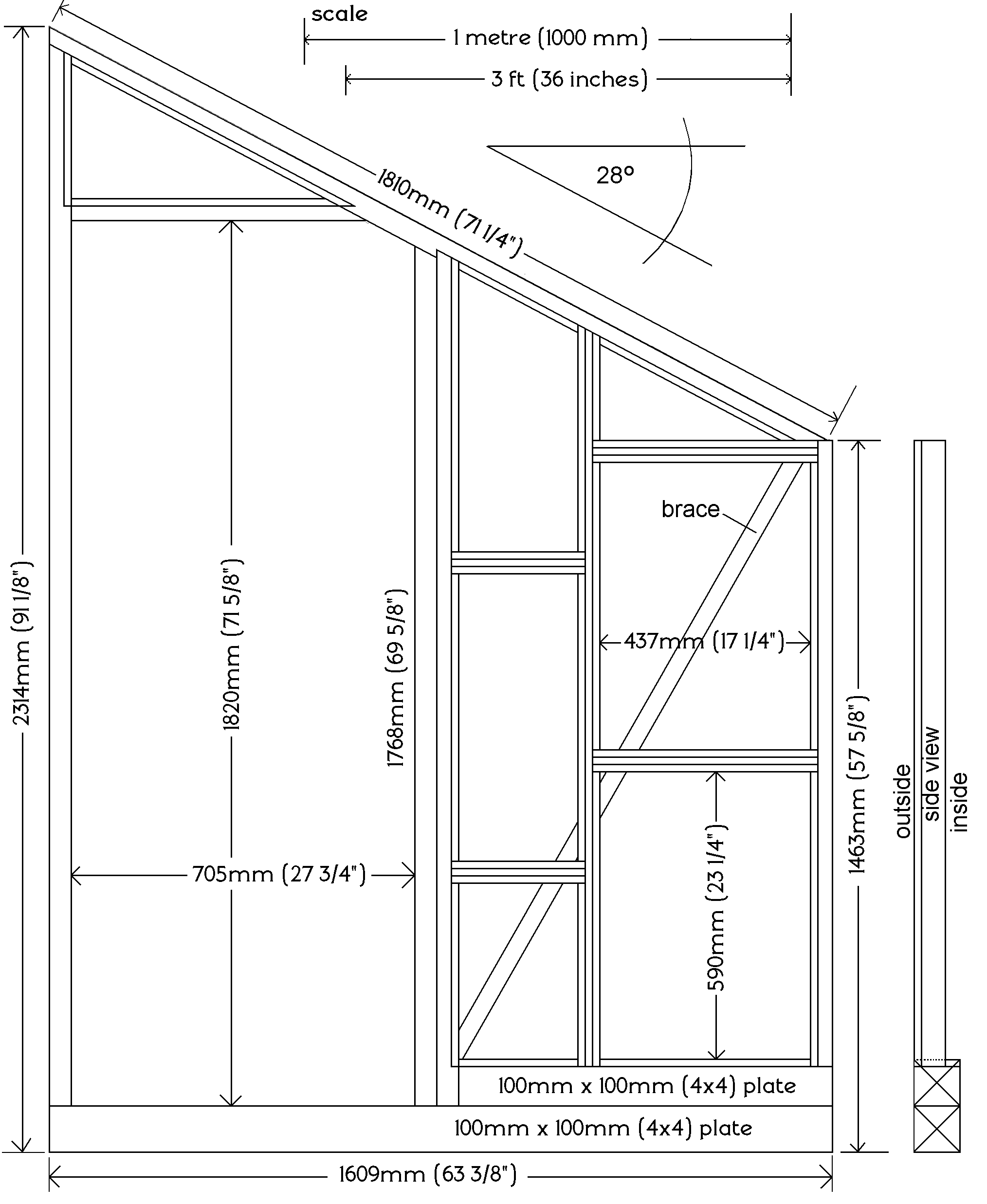How to build a leanto glasshouse BuildEazy