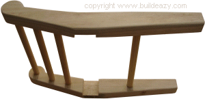 assemble the ends of the hall bench