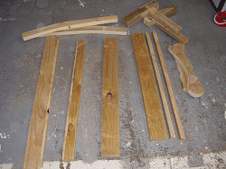 the park bench pieces