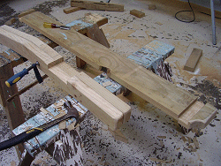 the cut-outs and grooves in the back legs and back rails