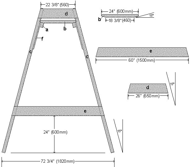 Swing Set Frame Plans : Side View