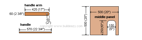 rabbit hutch middle panel