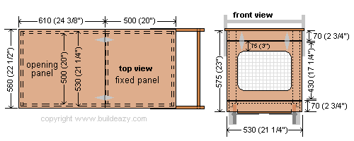 rabbit hutch top front
