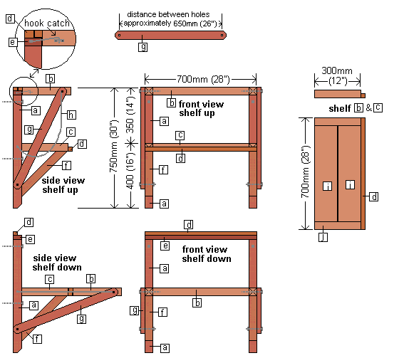 How To Make A Wall Mounted Folding Work Bench Buildeazy